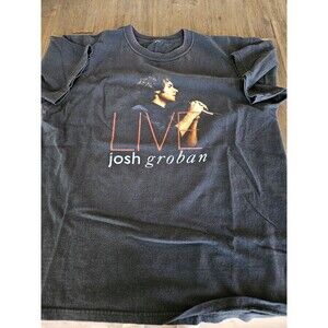 Josh Groban Shirt Adult Large Live 2005 Music Band Tour Tee Cut Tag